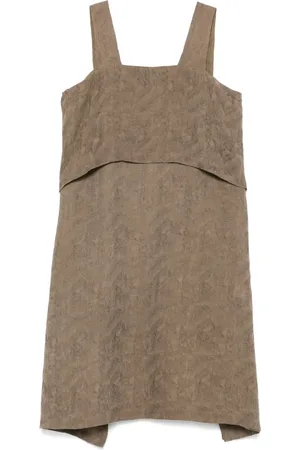 COLOUR 5 POWER Textured midi dress