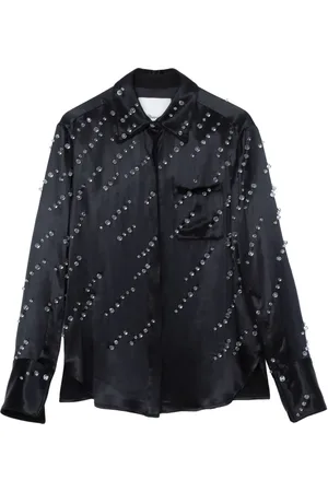 3.1 Phillip Lim Bead-embellished satin shirt