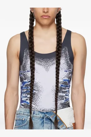 Y / PROJECT Whisker-print top