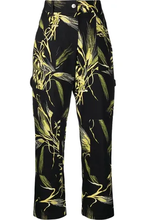 Msgm Leaf-print trousers