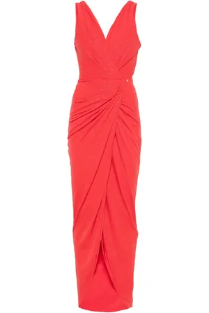 NISSA Glitter maxi dress