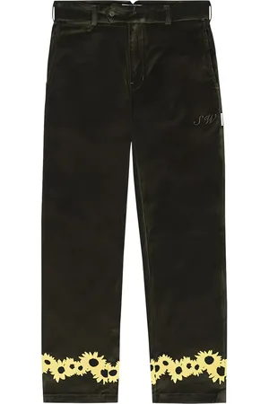 SAINTWOODS Flower-trim trousers
