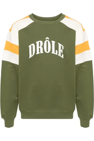 Drôle de Monsieur Logo-embroidered cotton sweatshirt