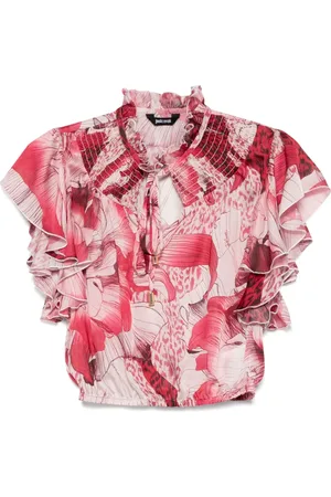 Roberto Cavalli Floral-print chiffon blouse