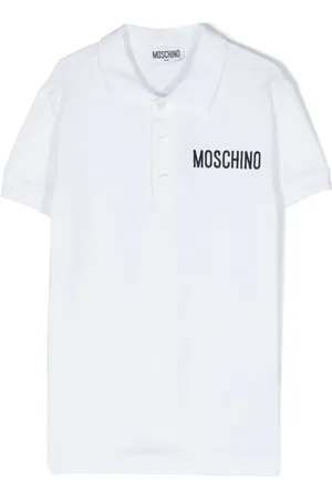 Moschino Logo-embroidered cotton polo shirt