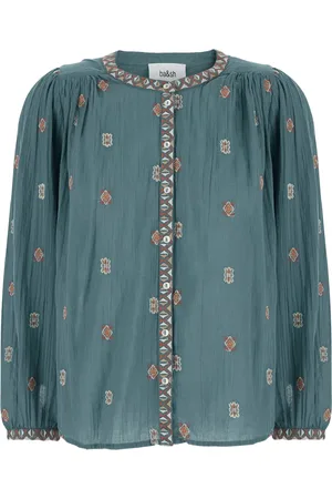Bash Daphne embroidered button-up blouse
