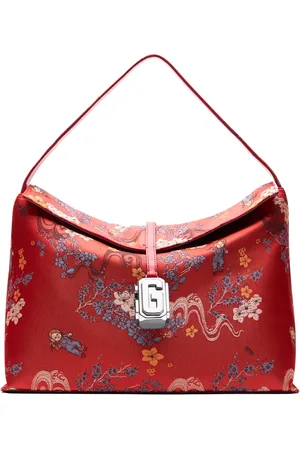 GCDS Large jacquard Comma bag