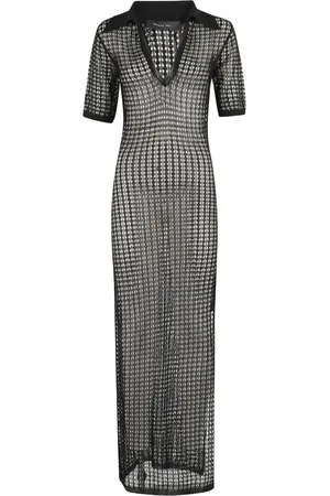 FEDERICA TOSI Open-knit maxi dress