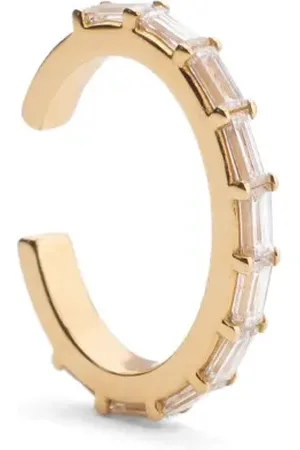 We by White Bird 18kt yellow Helena diamond ear cuff