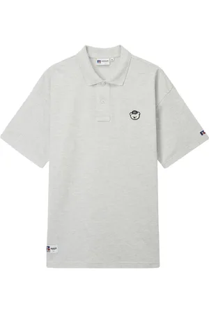 Chocoolate X Russell Athletic logo-patch polo shirt