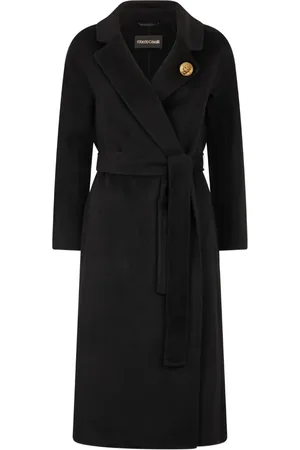 Roberto Cavalli Logo-plaque coat
