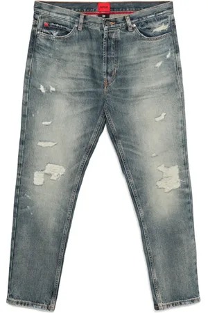 HUGO BOSS Distressed Vintage-Wash Denim
