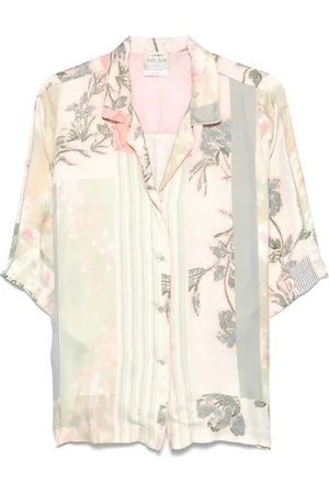 FORTE FORTE Patchwork-print shirt