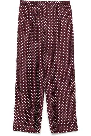 LAURA URBINATI Polka-dot trousers