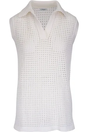 AKRIS Polo collar knitted top