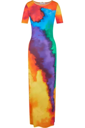Paco rabanne Tie-dye print maxi dress