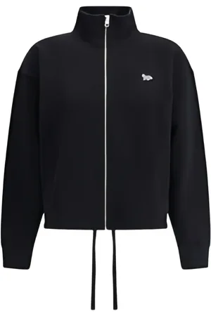 Maison Kitsuné Logo-patch zipped sweatshirt