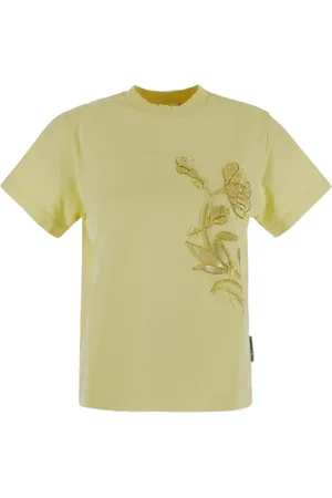 Des Phemmes Floral-embroidered T-shirt