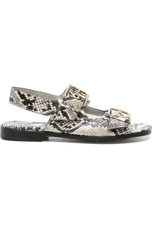 Pedro Miralles Python-print sandals