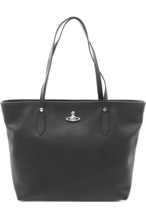 Vivienne Westwood 2020s Orb-plaque leather tote bag