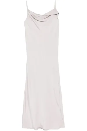 Recto Drapery Neckline Slip dress