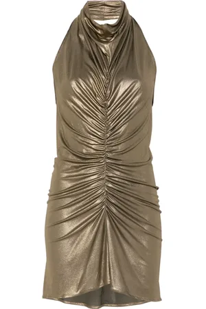 Atlein Laminated mini dress