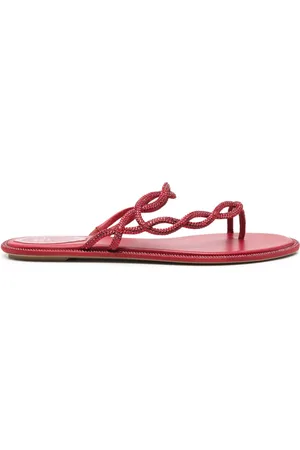 RENE CAOVILLA Rhinestone-embellished slides