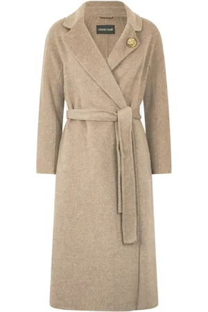 Roberto Cavalli Logo-plaque coat