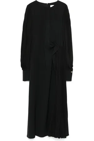 NISSA Pleated maxi dress