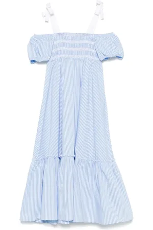 PHILOSOPHY DI LORENZO SERAFINI Poplin striped dress