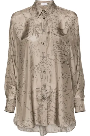 Brunello Cucinelli Printed silk shirt