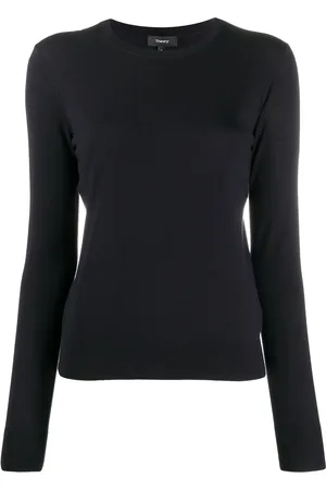 THEORY Regal long sleeve knit top