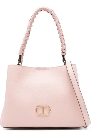 Twin-Set Braided-handle tote bag