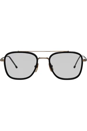 Thom Browne Pilot-frame titanium sunglasses