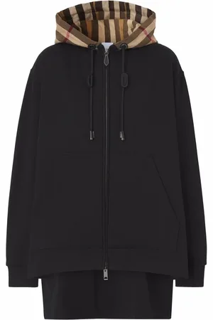 Burberry Check-hood hoodie