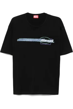 Diesel Flocked-logo T-shirt