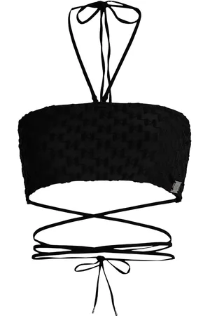 Karl Lagerfeld KL monogram bandeau bikini top