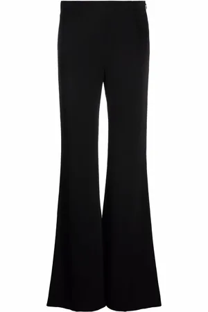 GALVAN High-waisted flared-leg trousers