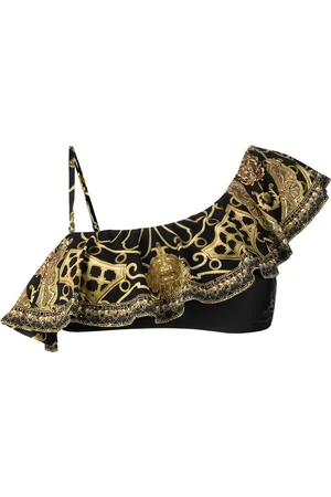 Camilla Baroque pattern-print bikini top