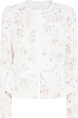 Giambattista Valli Floral-print silk jacket