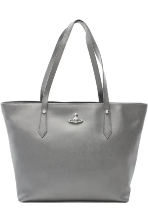 Vivienne Westwood 2020s Orb-plaque leather tote bag