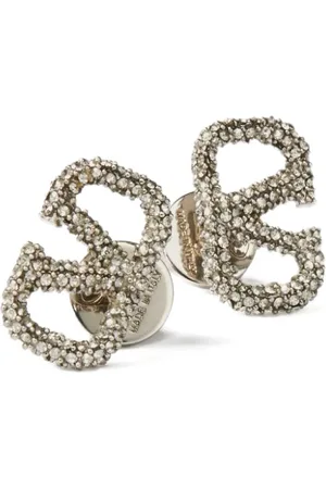 VALENTINO GARAVANI VLogo Signature crystal-embellished earrings