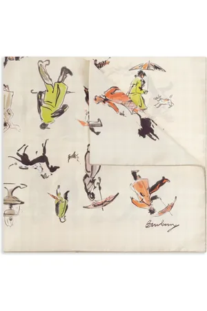 Burberry Printed silk scarf