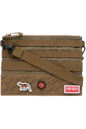 Kenzo Paris patch-detail messenger bag