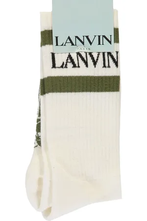 Lanvin Intarsia-logo print socks