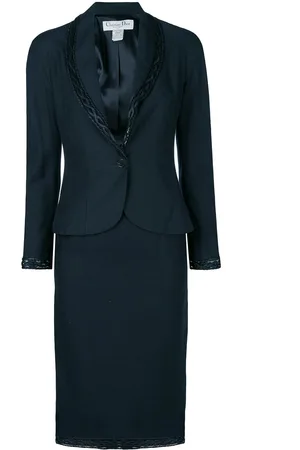 Dior 2000s braided detail skirt suit