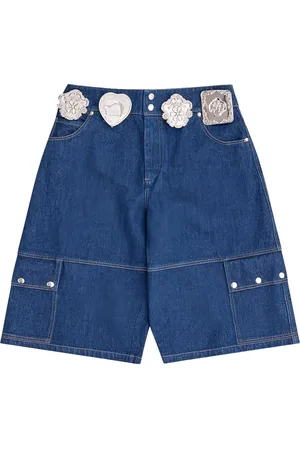 Chopova Lowena Low-rise denim shorts