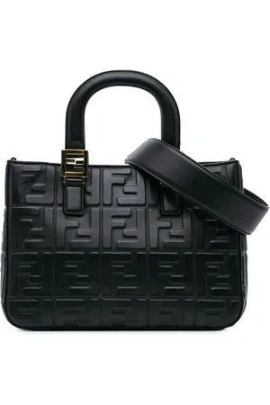 Fendi 2010-2024 Small Zucca Embossed Nappa FF 1974 Tote satchel