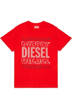 Diesel Multi-logo-print cotton t-shirt