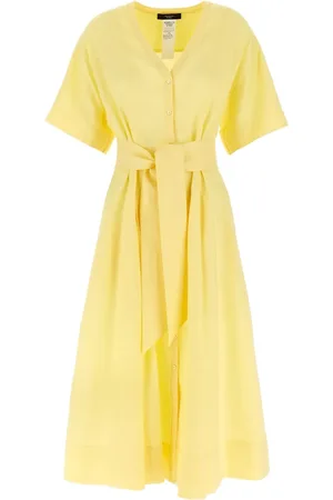 Max Mara Button-up belted dress